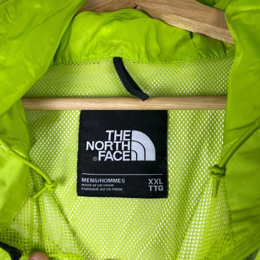 The North Face Rain Jacket Men XXL Green DryVent Hooded NF0A2SXN